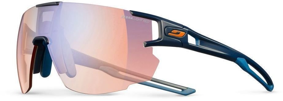 Cycling Glasses Julbo Aerospeed Reactiv Performance 1-3 High Contrast/Dark Blue/Orange Cycling Glasses