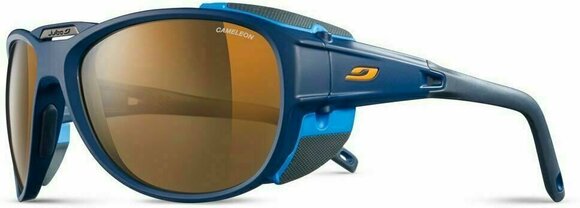 Outdoor Sunglasses Julbo Explorer 2.0 Reactiv High Mountain 2-4 Matt Blue/Cyan Blue Outdoor Sunglasses - 1