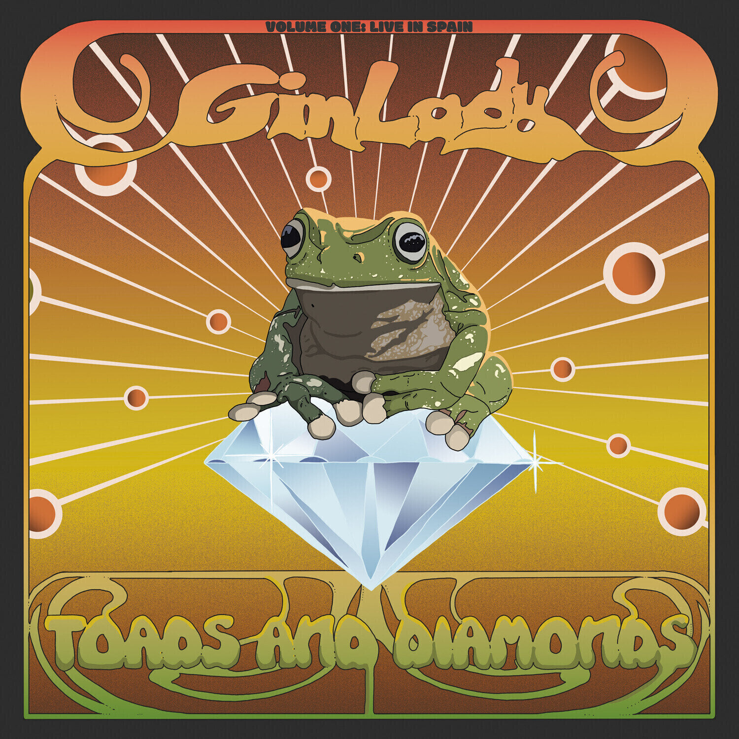 LP deska Gin Lady - Toads & Diamonds Volume One: Live In Spain (Jade Green Marble Coloured) (LP)