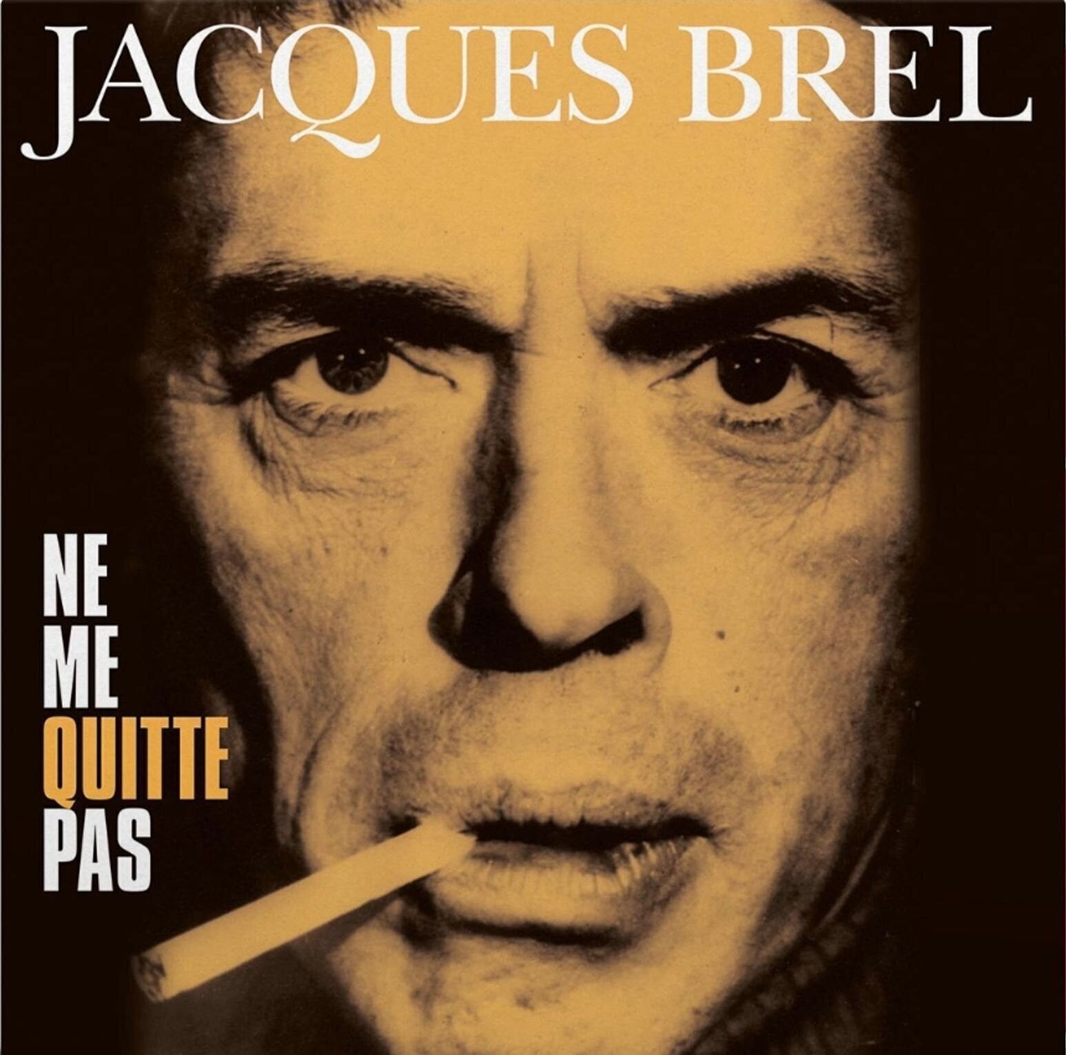 Disco de vinilo Jaques Brel - Ne Me Quitte Pas (Reissue) (Limited Edition) (Yellow/Orange Coloured) (180 g) (LP)