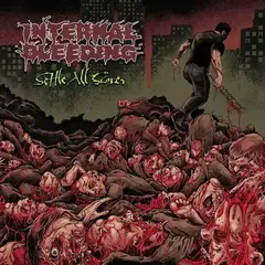 Disco in vinile Internal Bleeding - Settle All Scores (Limited Edition) (Red/Black Splatter Coloured) (LP)