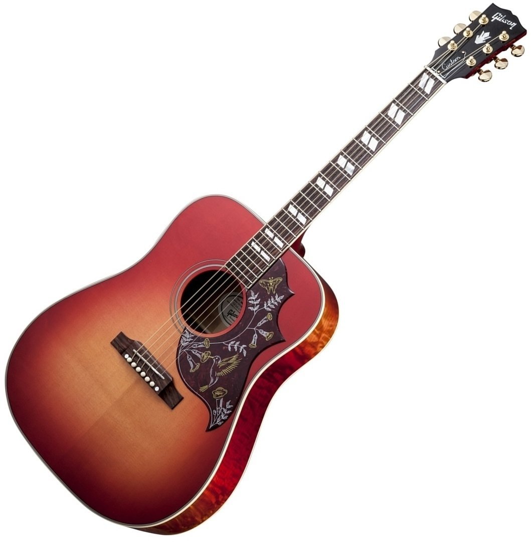 Dreadnought elektro-akoestische gitaar Gibson Hummingbird Quilt