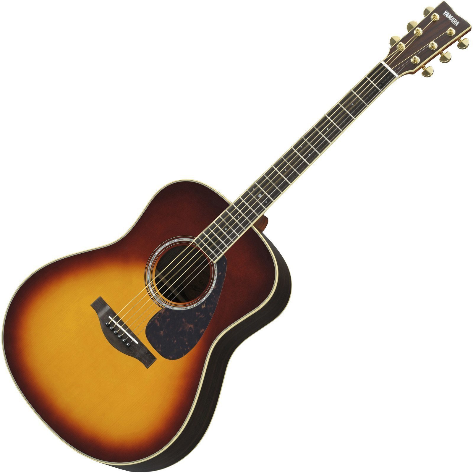 Jumbo elektro-akoestische gitaar Yamaha LL 6 A.R.E. BS Brown Sunburst