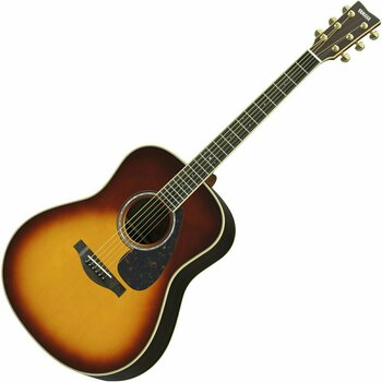 Jumbo elektro-akoestische gitaar Yamaha LL 6 A.R.E. BS Brown Sunburst - 1