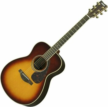 Guitare Jumbo acoustique-électrique Yamaha LS 6 A.R.E. BS Brown Sunburst - 1