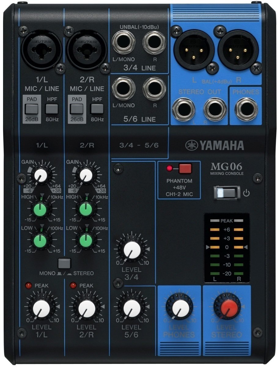 Analogni mix pult Yamaha MG06