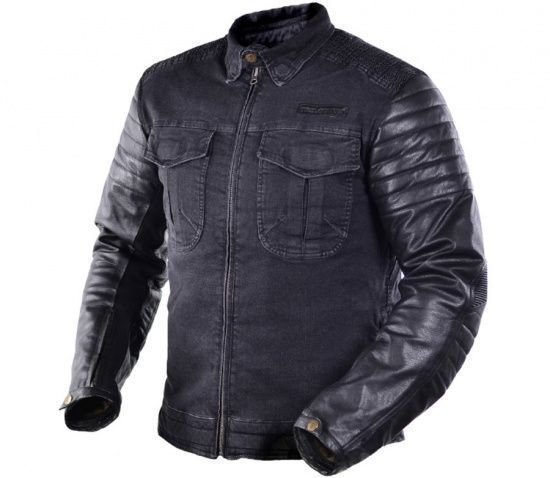 Textiljacke Trilobite 964 Acid Scrambler Denim Jacket Black 3XL Textiljacke