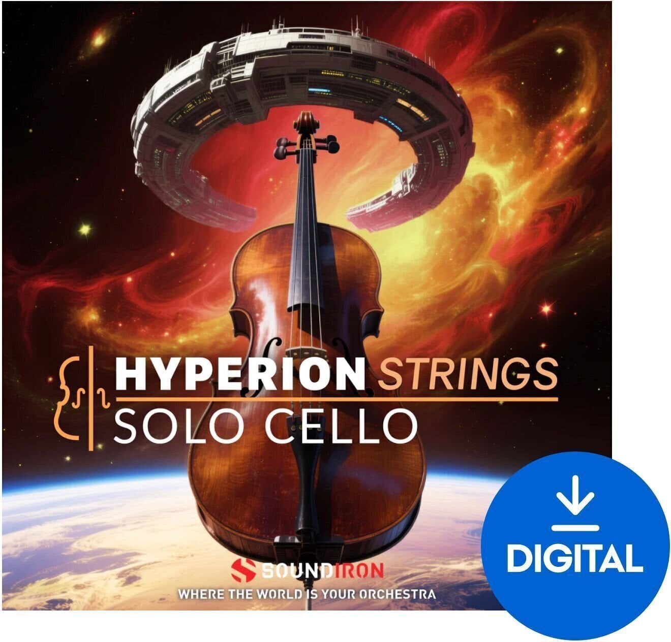 Sample-/äänikirjasto Soundiron Hyperion Strings Solo Cello (Digitaalinen tuote)