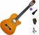 Klassieke gitaar Valencia VC104TC Thin Body Natural Standard SET 4/4 Natural Klassieke gitaar