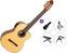 Guitarra clássica com pré-amplificador Valencia VC564CE Premium SET 4/4 Natural Guitarra clássica com pré-amplificador