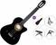 Guitarra clásica con preamplificador Valencia VC104TCE Premium SET 4/4 Black Guitarra clásica con preamplificador