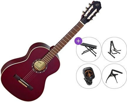 3/4 klassieke gitaar voor kinderen Ortega R121 Premium SET Wine Red 3/4 klassieke gitaar voor kinderen - 1
