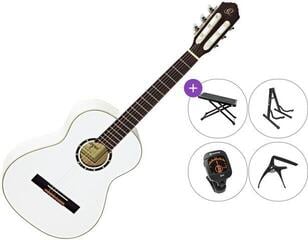 3/4 klassieke gitaar voor kinderen Ortega R121 Premium SET White 3/4 klassieke gitaar voor kinderen