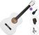3/4 klassieke gitaar voor kinderen Valencia VC103 Standard SET White 3/4 klassieke gitaar voor kinderen