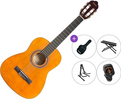 Classical guitar Valencia VC102 Premium SET Natural Classical guitar - 1