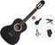 Semi-klassieke gitaar voor kinderen Pasadena SC041 1/2 BK Premium SET Black Semi-klassieke gitaar voor kinderen