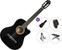 Klasična kitara Valencia VC104C Premium SET 4/4 Black Klasična kitara