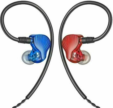 Sluchátka za uši FiiO FA1 Modrá-Červená - 1