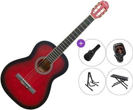 Klassieke gitaar Pasadena SC041 Premium SET 4/4 Red Burst Klassieke gitaar - 1