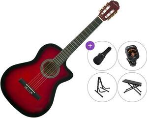 Klasická kytara Pasadena SC041C Premium SET 4/4 Red Burst Klasická kytara