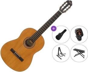 Klassieke gitaar Valencia VC204 Premium SET 4/4 Antique Natural Klassieke gitaar