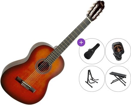 Gitara klasyczna Valencia VC204 Premium SET 4/4 Classic Sunburst Gitara klasyczna - 1