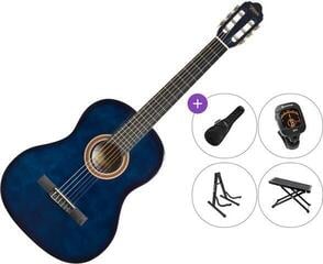Klassieke gitaar Valencia VC104 Premium SET 4/4 Blue Sunburst Klassieke gitaar
