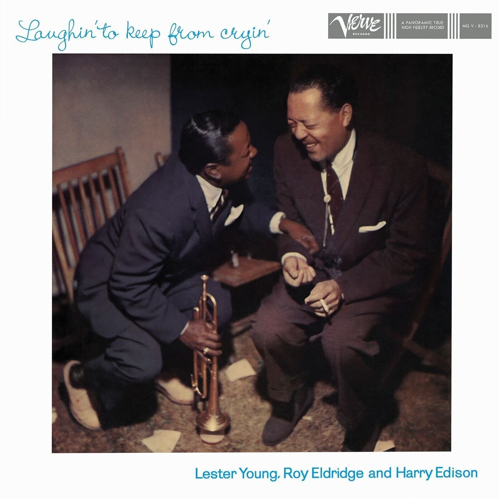 Disco de vinilo Lester Young & Roy Eldridge and Harry Edison - Laughin' To Keep From Cryin' (Acoustic Sounds) (180 g) (LP)