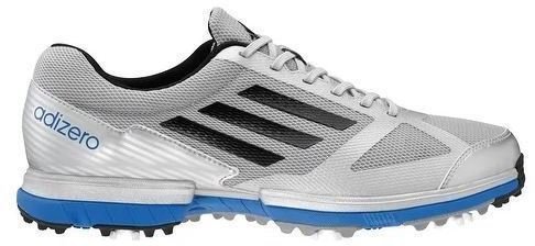 Chaussures de golf junior Adidas Adizero Sport Junior Chaussures de Golf Silver/Blue UK 4