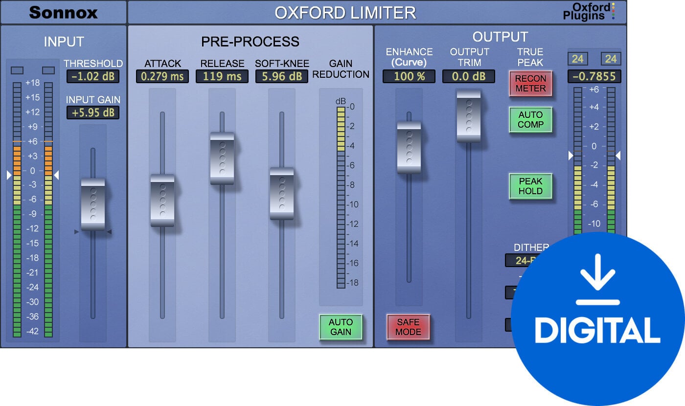 Software de studio Plug-In Efect Sonnox Oxford Limiter (HD-HDX) (Produs digital)