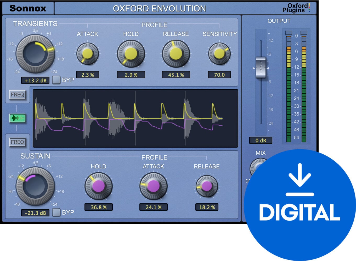 Студійне програмне забезпечення Plug-In ефект Sonnox Oxford Envolution HD-HDX (Цифровий товар)