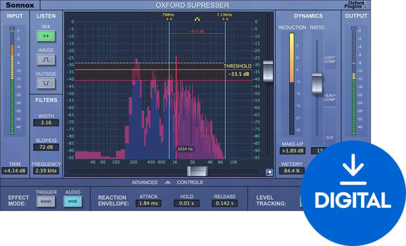 Software de studio Plug-In Efect Sonnox Oxford SuprEsser DS (Produs digital) - 1