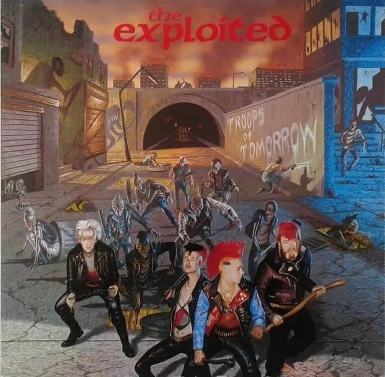 LP ploča The Exploited - Troops Of Tomorrow (Blue Coloured) (LP)