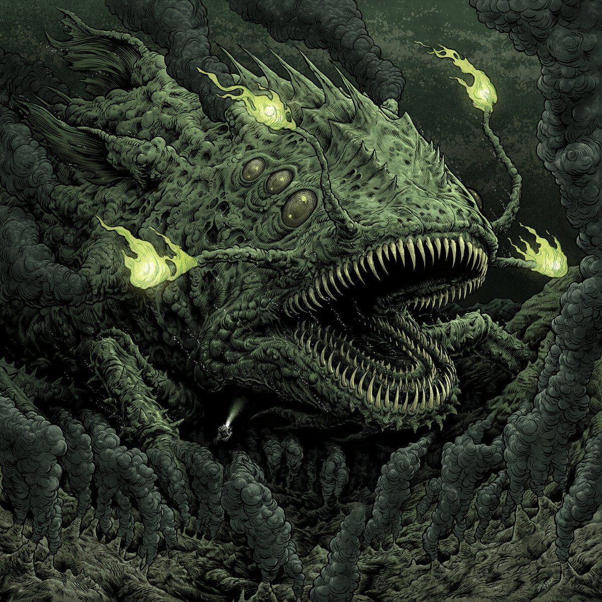 Disque vinyle Various Artists - It Came From The Abyss: Volume 2 (Neon Green Coloured) (LP)