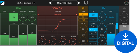Programski Plug-In efekti BLEASS BL Saturator (Digitalni proizvod) - 1