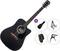 Akustická kytara Pasadena PDC-100 Premium SET Black Akustická kytara