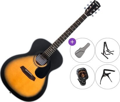 Jumbo ģitāra Pasadena PG-100 Premium SET Sunburst Jumbo ģitāra - 1