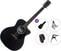 Jumbo akoestische gitaar Pasadena PGC-100 Premium SET Black Jumbo akoestische gitaar