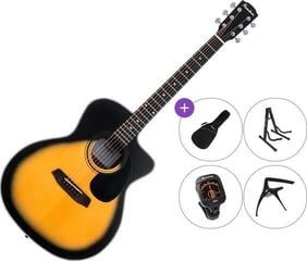 Jumbo Akustikgitarre Pasadena PGC-100 Premium SET Sunburst Jumbo Akustikgitarre