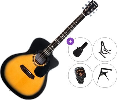 Gitara akustyczna Jumbo Pasadena PGC-100 Premium SET Sunburst Gitara akustyczna Jumbo - 1
