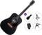 Akustická kytara Pasadena PD-200 Premium SET Black Akustická kytara