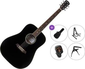 Akustikgitarre Pasadena PD-300 Premium SET Black Akustikgitarre