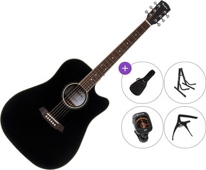Акустична китара Pasadena PDC-300 Premium SET Black Акустична китара - 1