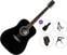 Akustická kytara Pasadena PD-350 Premium SET Black Akustická kytara