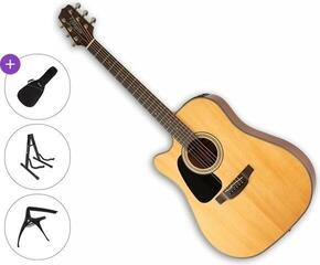 Elektro-akustična dreadnought Takamine GD30CELH-NAT Standard SET Natural Elektro-akustična dreadnought
