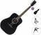 Elektroakustická gitara Dreadnought Cort AD810E Standard SET Black Satin Elektroakustická gitara Dreadnought