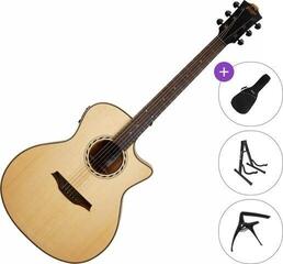electro-acoustic guitar Bromo BAT2CE Standard SET Natural electro-acoustic guitar