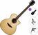 Jumbo Elektro-Akustikgitarren Bromo BAT2CE Standard SET Natural Jumbo Elektro-Akustikgitarren