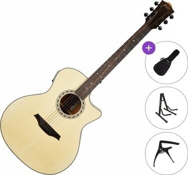 elektroakustisk gitar Bromo BAA2CE Standard SET Natural elektroakustisk gitar - 1