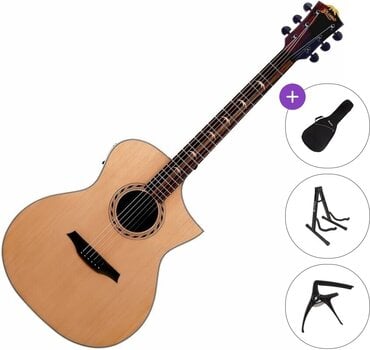 Jumbo Elektro-Akustikgitarren Bromo BAA4CE Standard SET Natural Jumbo Elektro-Akustikgitarren - 1